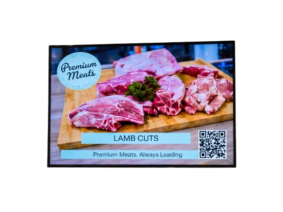 Digital menu screen showing specials